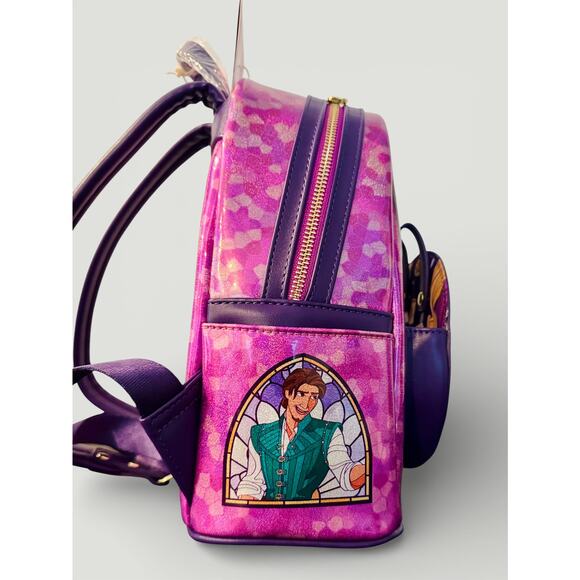 Loungefly Disney Princess Stained Glass Rapunzel Mini  display picture 3